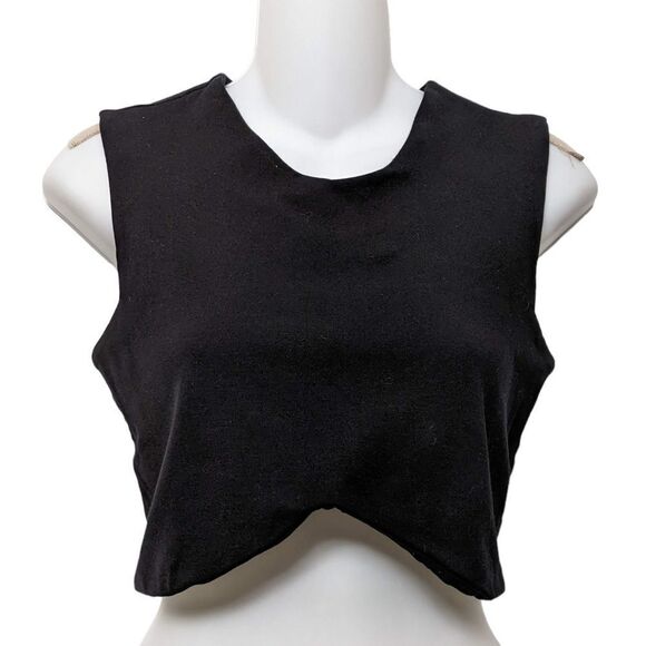 Aritzia TALULA Cropped Black Top M - Picture 1 of 5